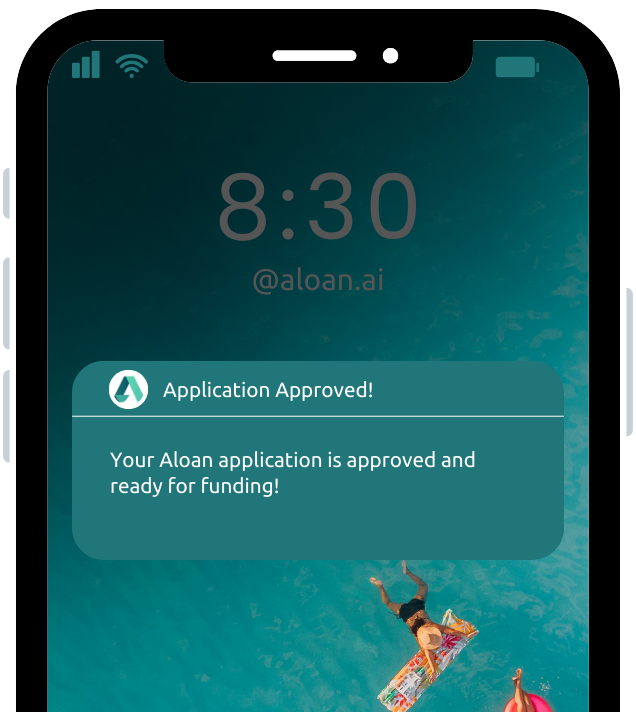 Application approval notification