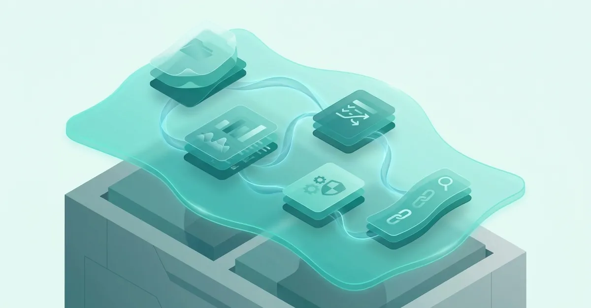 Teal underwriting workflow layer sitting over an existing bank loan origination system