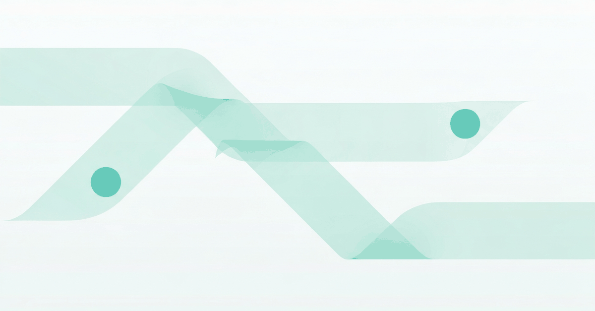 Abstract illustration of a SOC 2 Type II report with an observation-window ribbon, teal annotation markers on trust services criteria, and a separate marker indicating carved-in subservice organizations