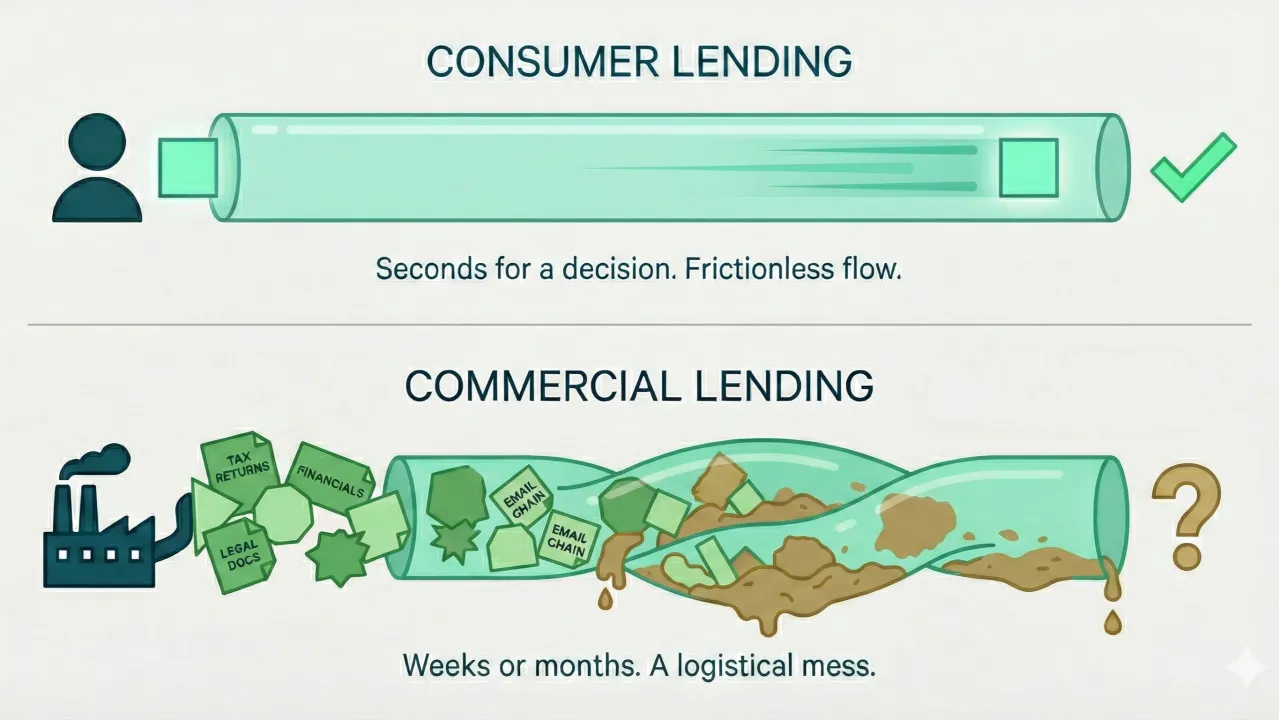 Lending Is an Information Logistics Problem